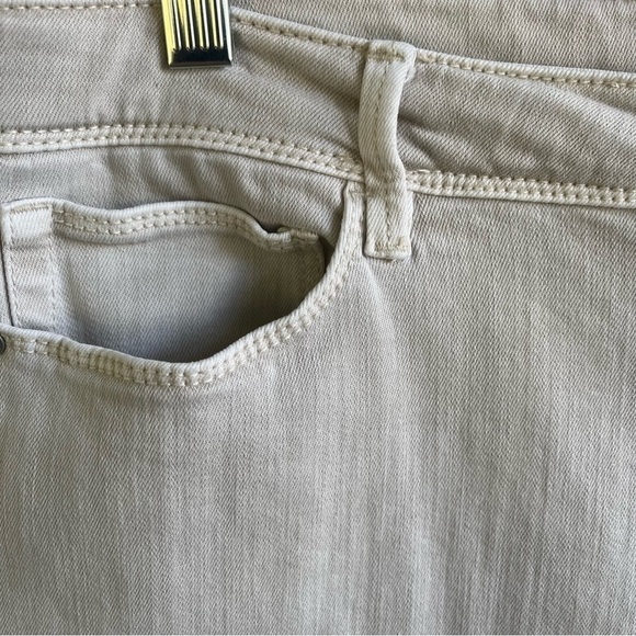 J Jill Denim Authentic Fit Slim Leg Ankle Women’s Size 16P Cream White D… - Picture 5 of 11
